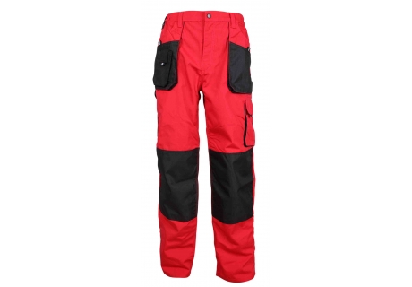 Работен панталон KASTOR/Emerton Red/Black
